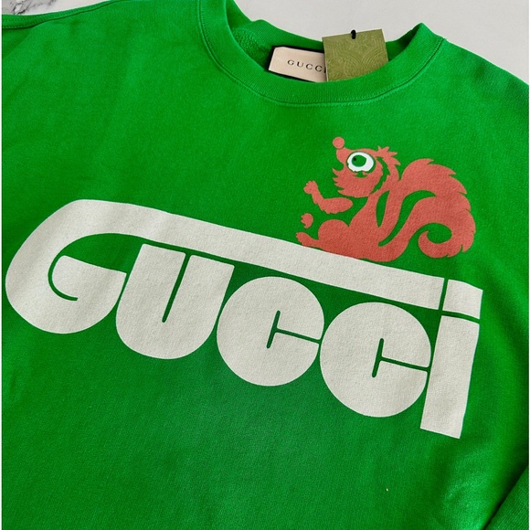 Gucci Skunk Print Crew Neck Sweatshirt - Picture 3 of 7